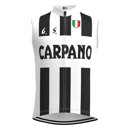 Carpano Black White Retro MTB Cycling Vest