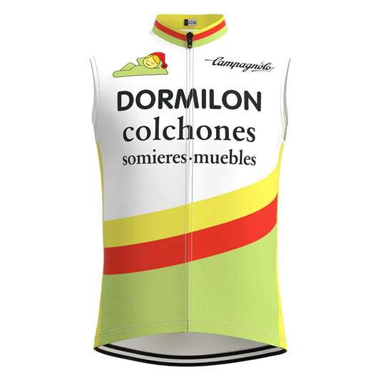 Dormilon Colchones White Green Retro MTB Cycling Vest