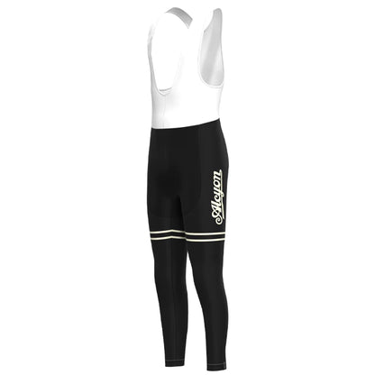 Paris Roubaix Black Long Sleeve Cycling Jersey Matching Set