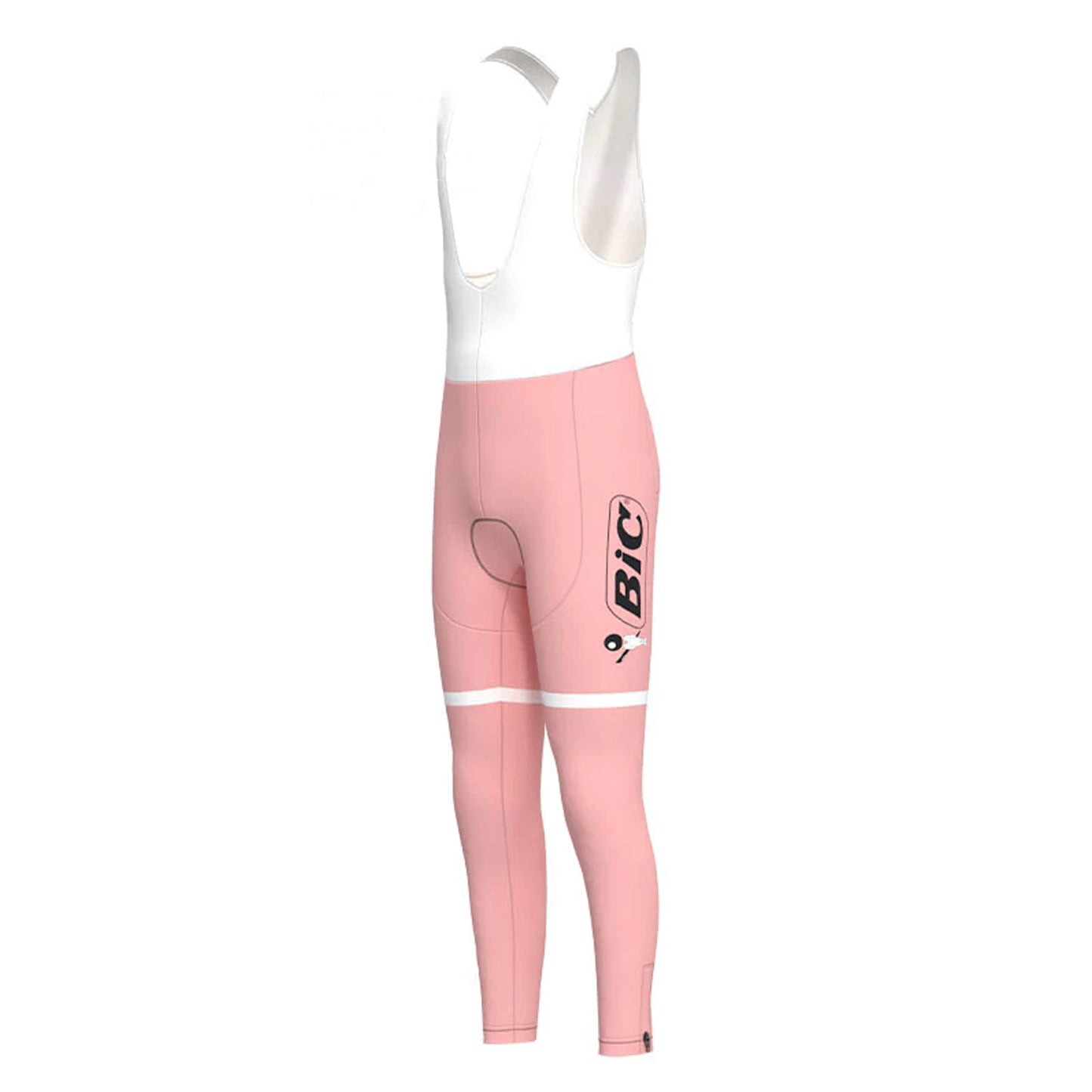 BIC Pink Long Sleeve Cycling Jersey Matching Set
