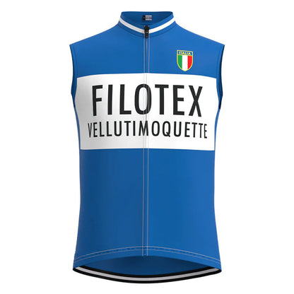 Filotex Blue Retro MTB Cycling Vest