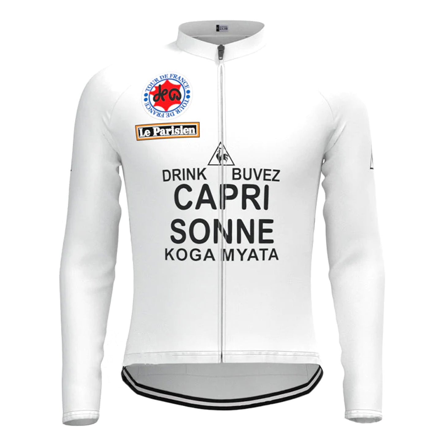 Capri Sonne White Vintage Long Sleeve Cycling Jersey Matching Set