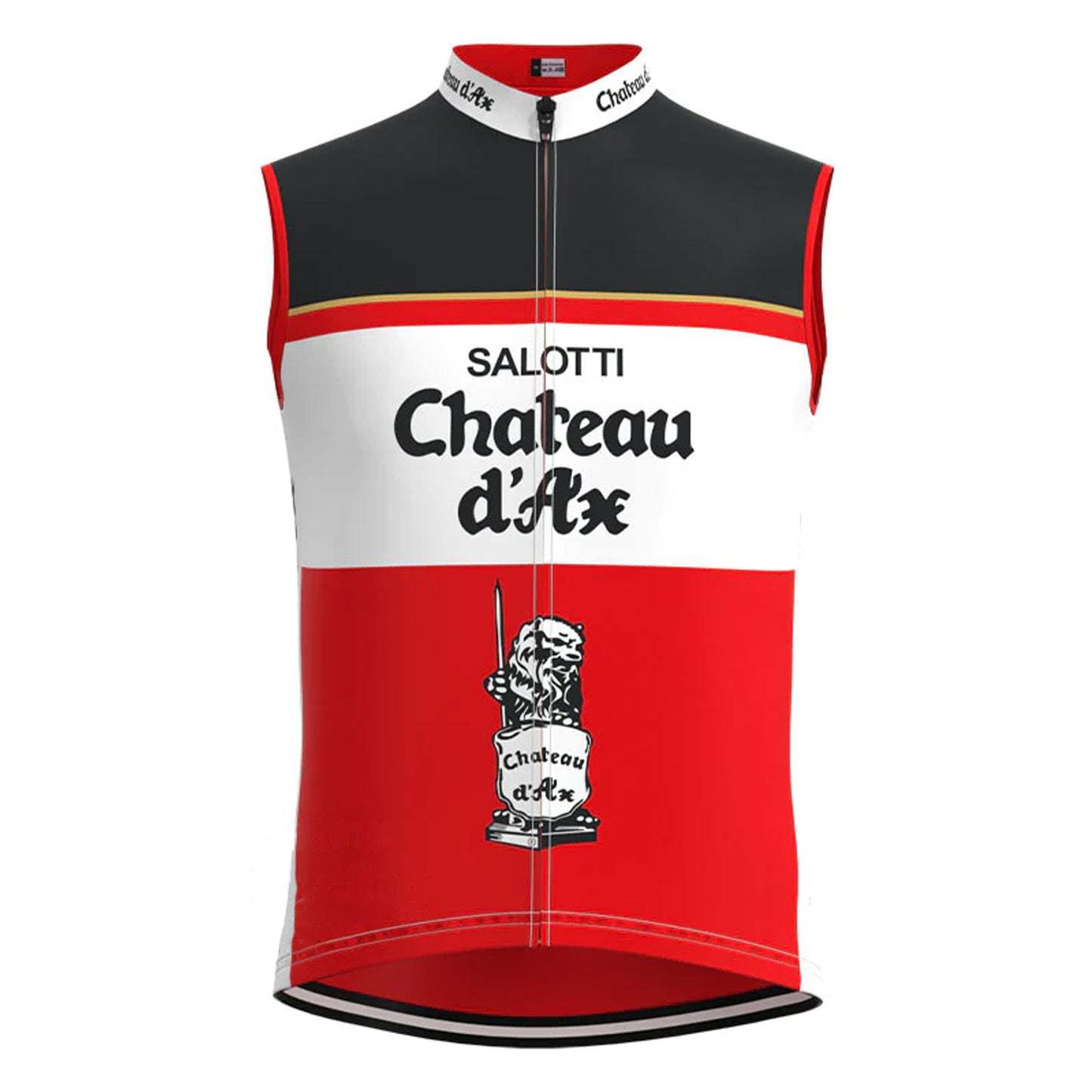 Chateau d'Ax Red Retro MTB Cycling Vest