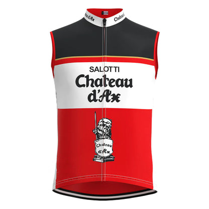 Chateau d'Ax Red Retro MTB Cycling Vest