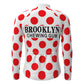 Brooklyn Chewing Gum Red Vintage Long Sleeve Cycling Jersey Matching Set