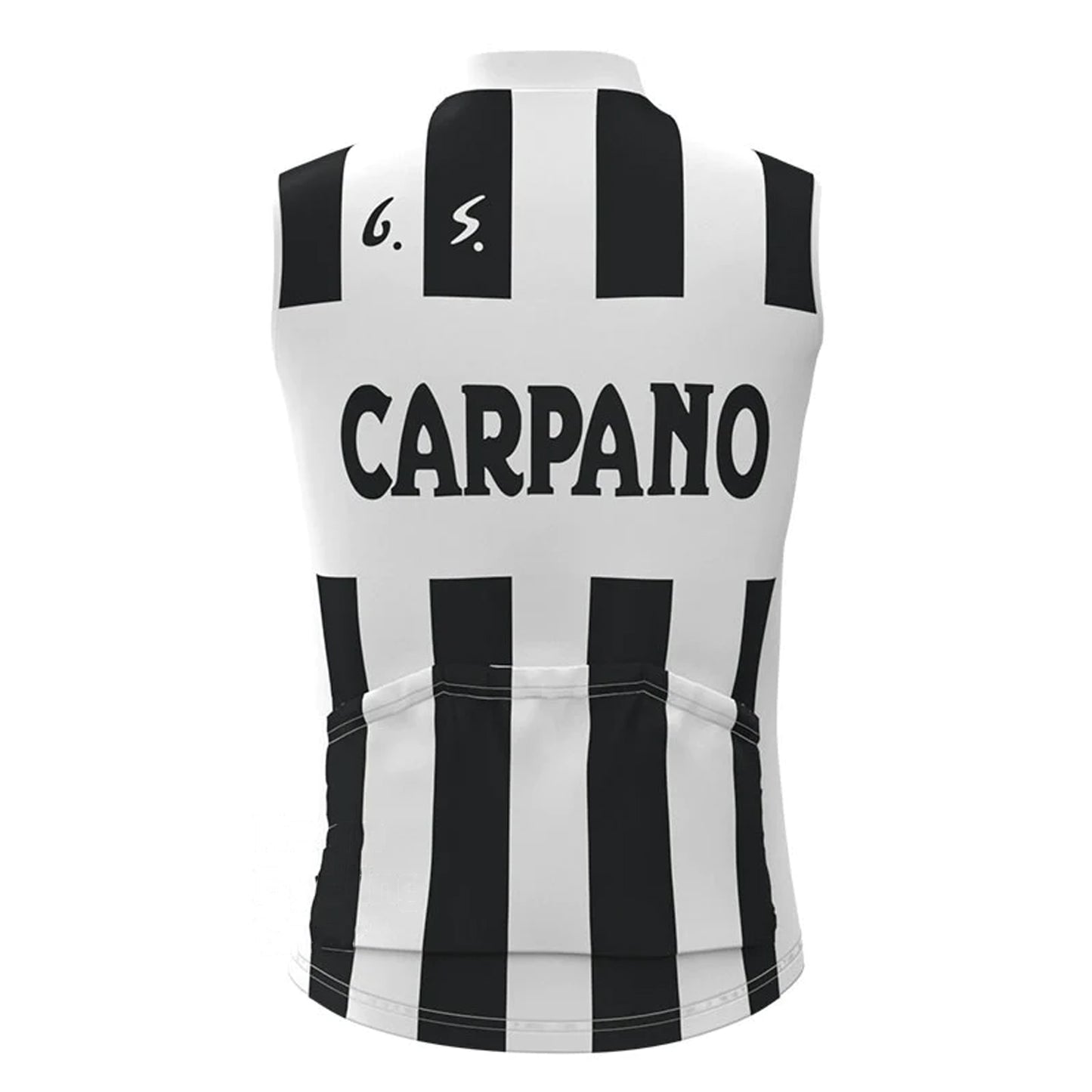 Carpano Black White Retro MTB Cycling Vest
