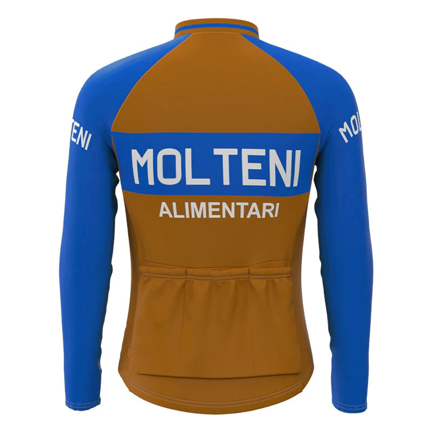 Molteni Brown Long Sleeve Cycling Jersey Matching Set