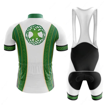 Ireland Green MTB Short Sleeve Cycling Jersey Matching Kits