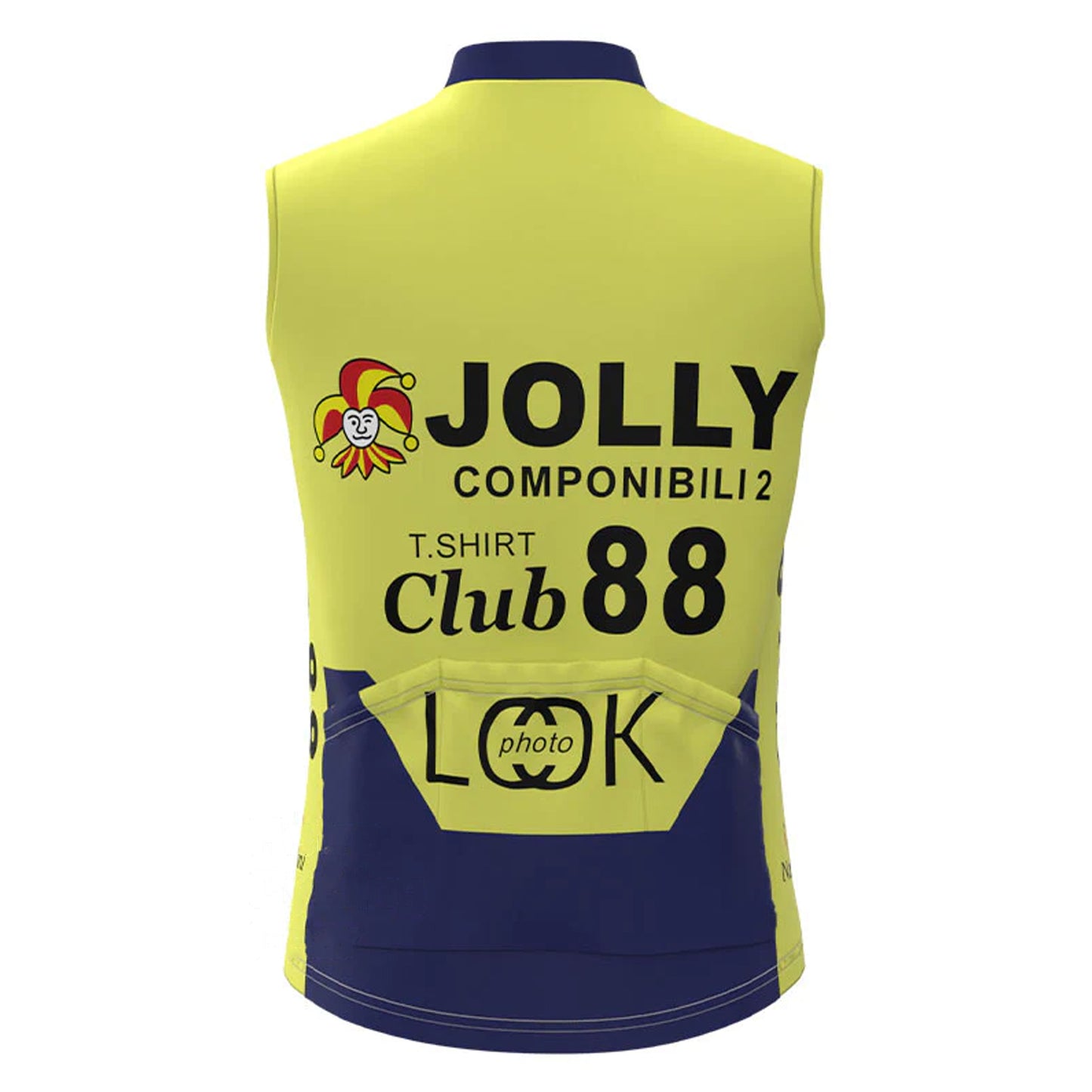 Jolly Componibili Yellow Retro MTB Cycling Vest