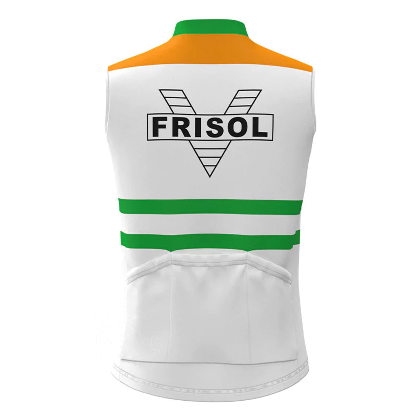 Frisol White Retro MTB Cycling Vest