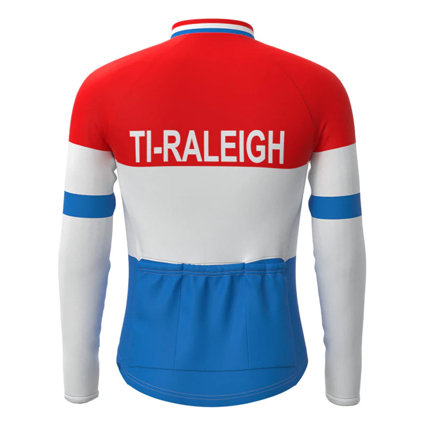 Ti Raleigh Red Blue Long Sleeve Cycling Jersey Matching Set