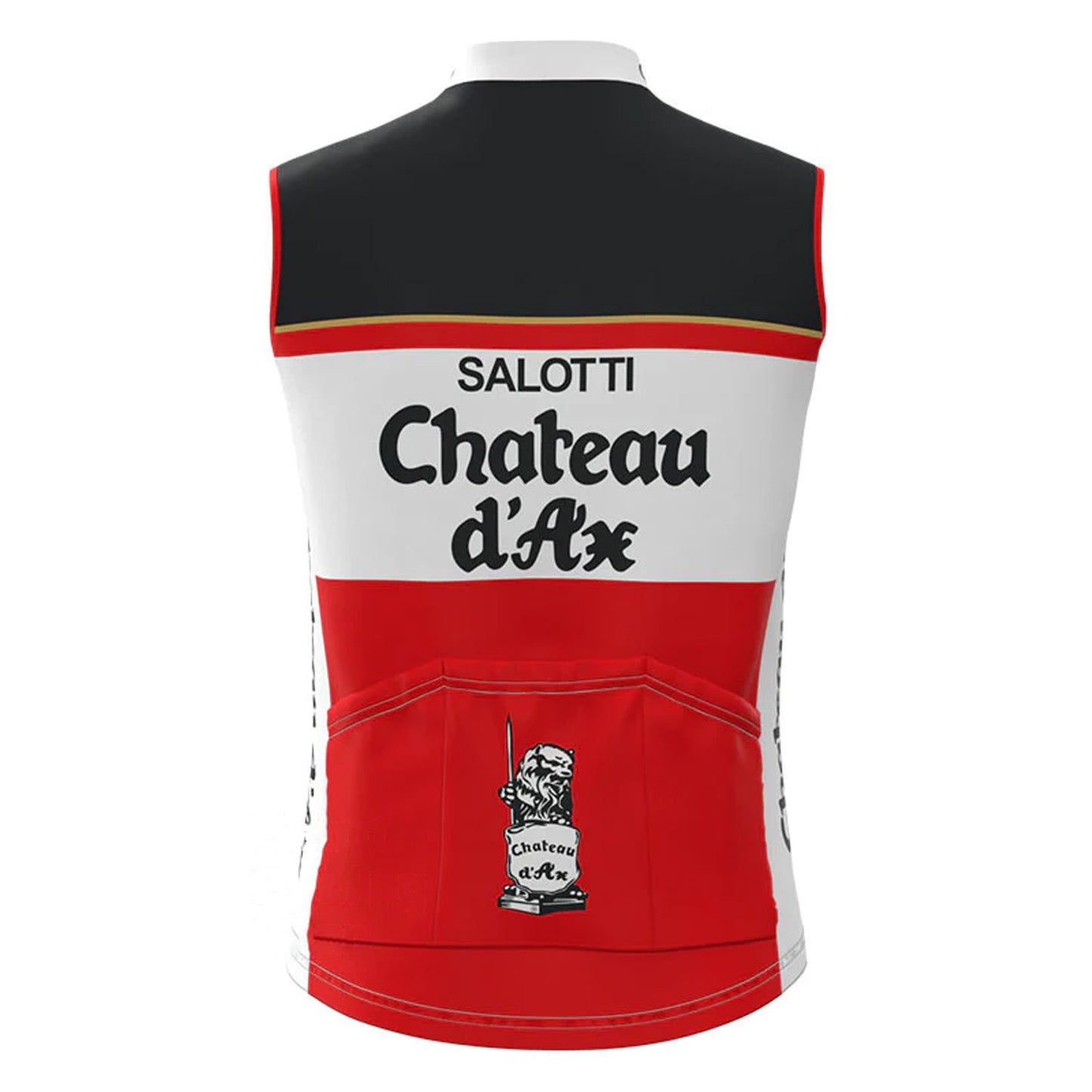 Chateau d'Ax Red Retro MTB Cycling Vest
