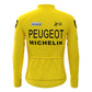 Peugeot Yellow Vintage Long Sleeve Cycling Jersey Matching Set