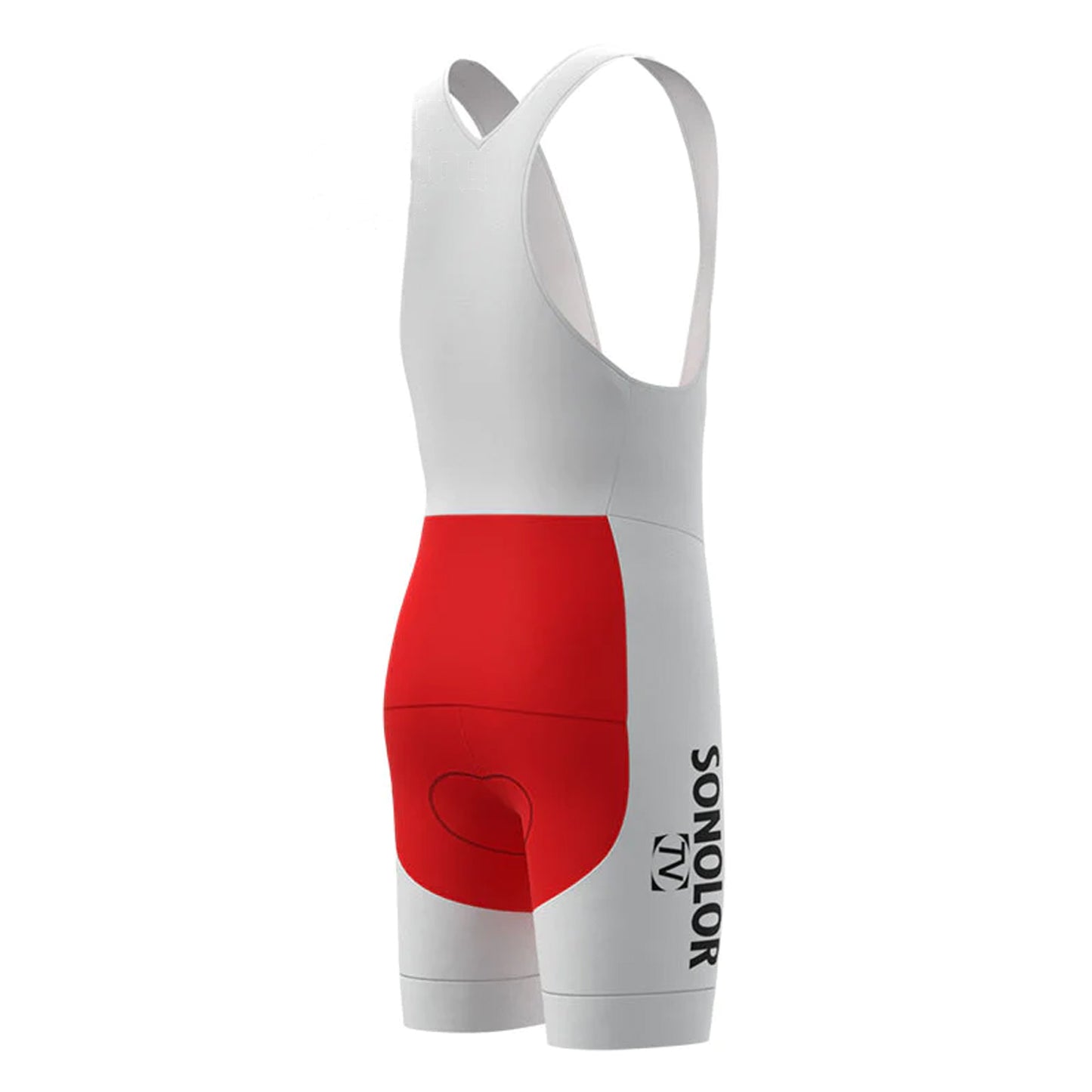 SONOLOR Red Vintage Short Sleeve Cycling Jersey Matching Set