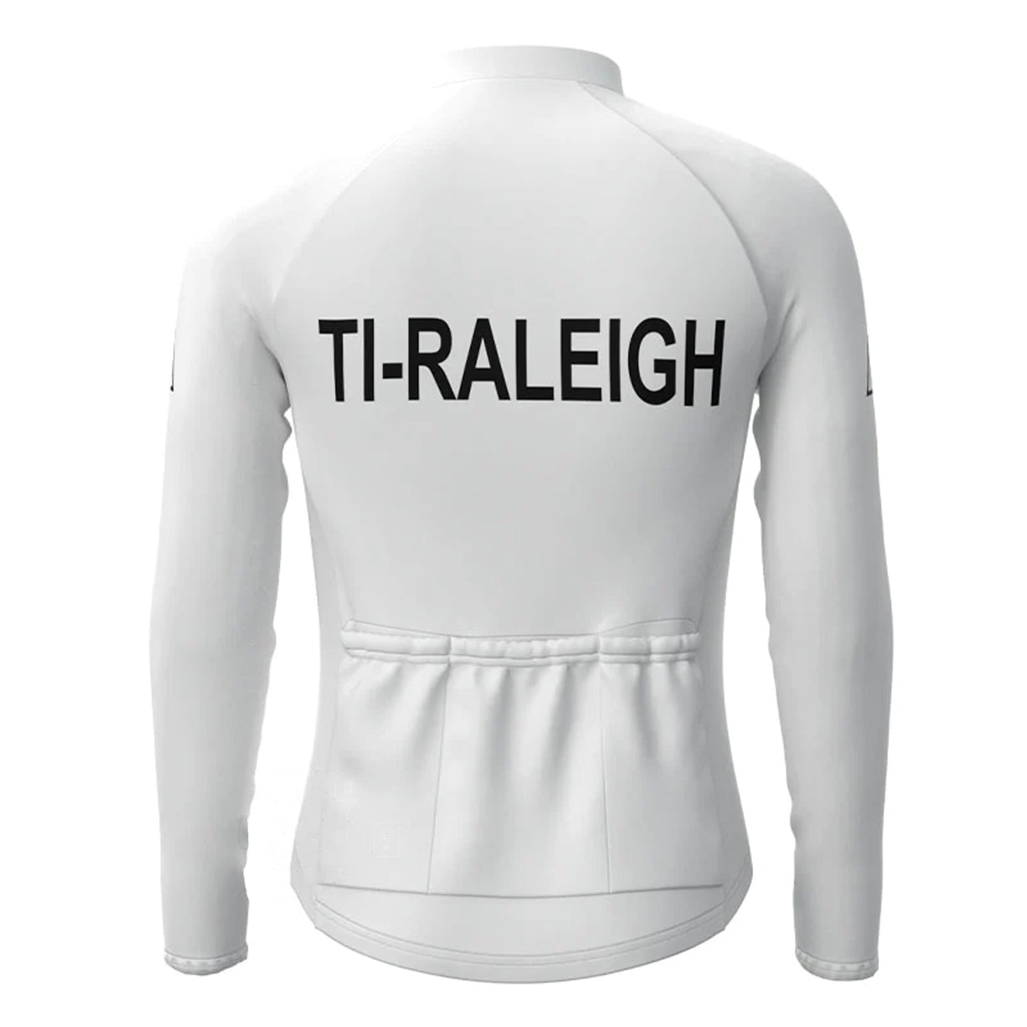 TI Raleigh White Vintage Long Sleeve Cycling Jersey Matching Set