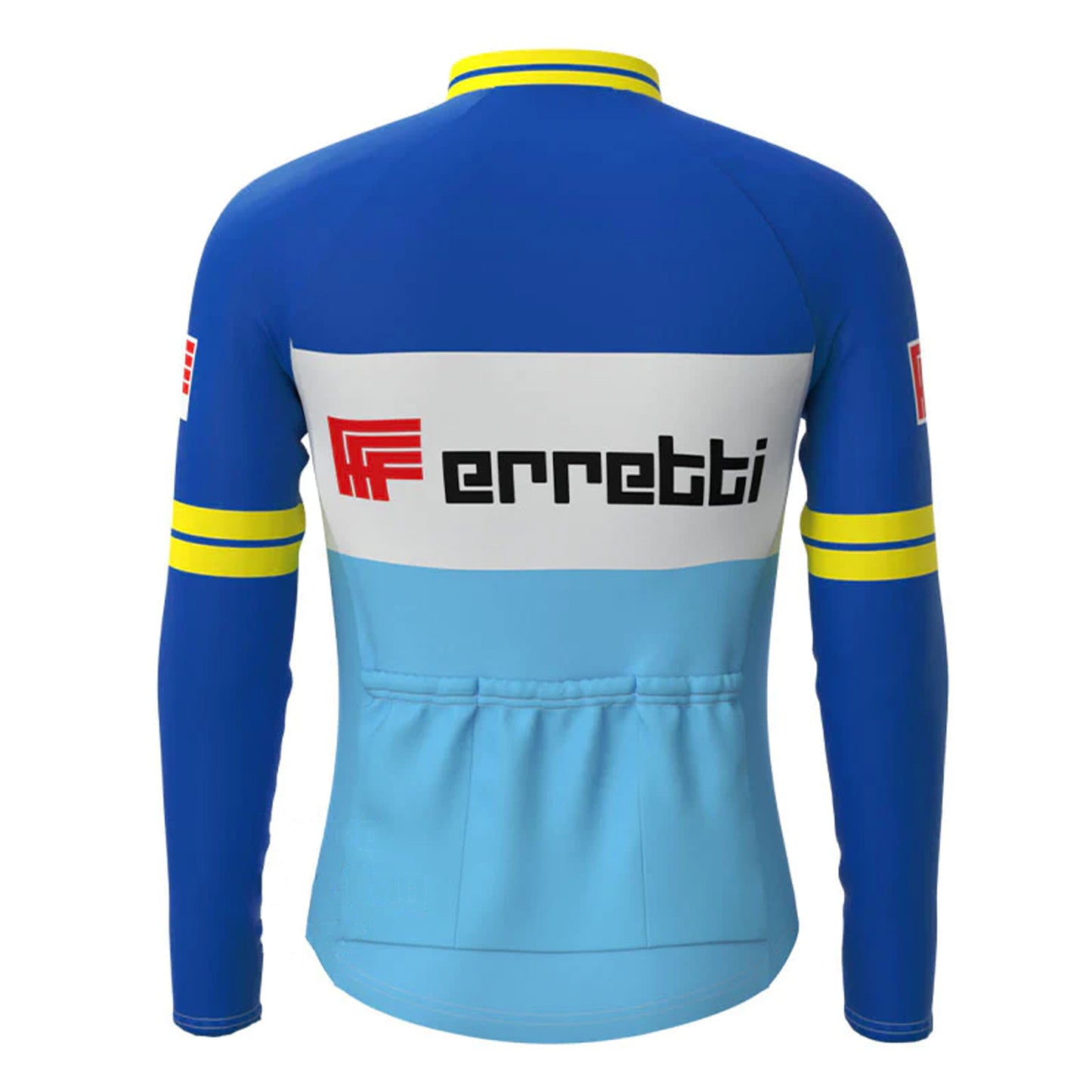 Ferretti Blue Long Sleeve Cycling Jersey Matching Set
