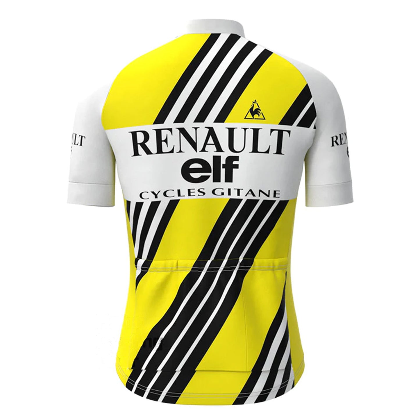 Renault ELF Yellow Vintage Short Sleeve Cycling Jersey Matching Set