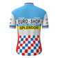 EURO Shop Splender Blue Vintage Short Sleeve Cycling Jersey Matching Set