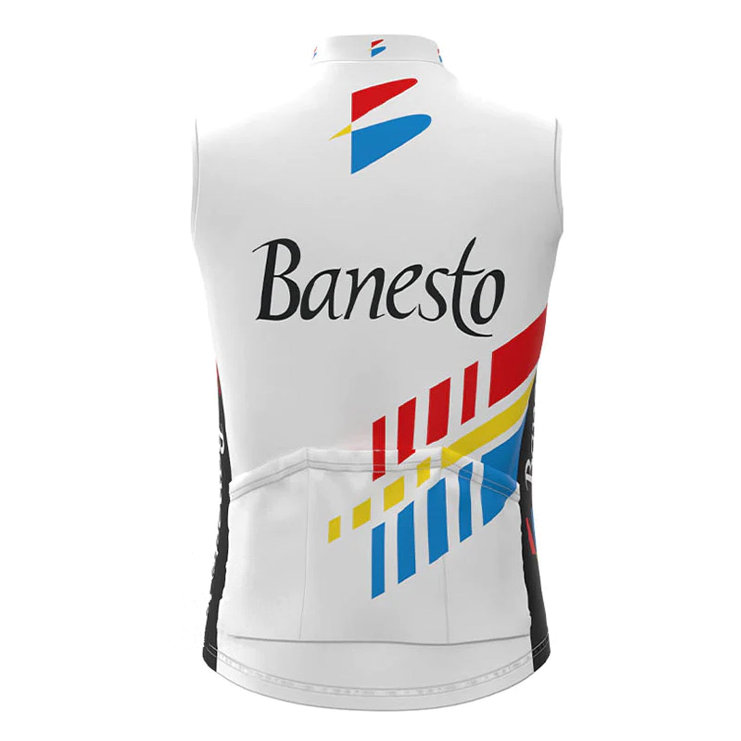 Banesto White Retro MTB Cycling Vest