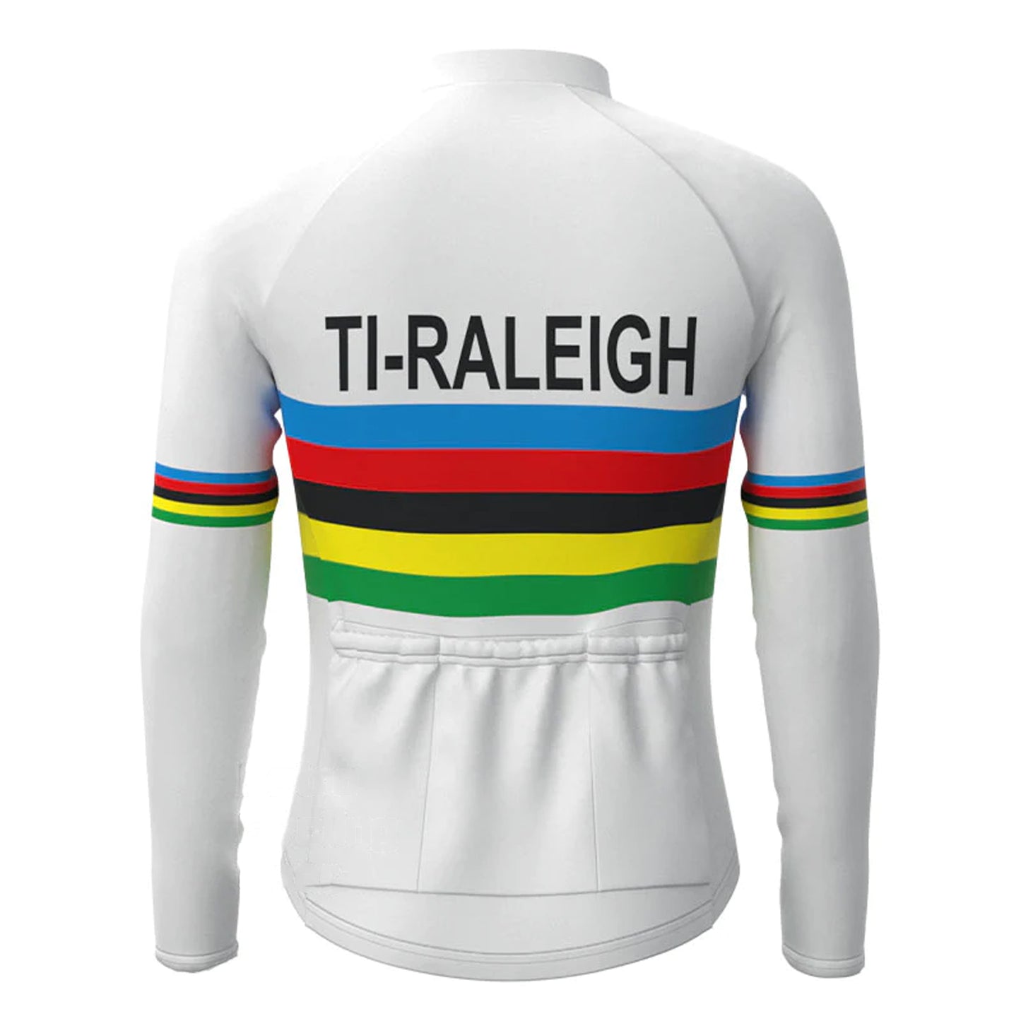 TI Raleigh White Long Sleeve Cycling Jersey Matching Set