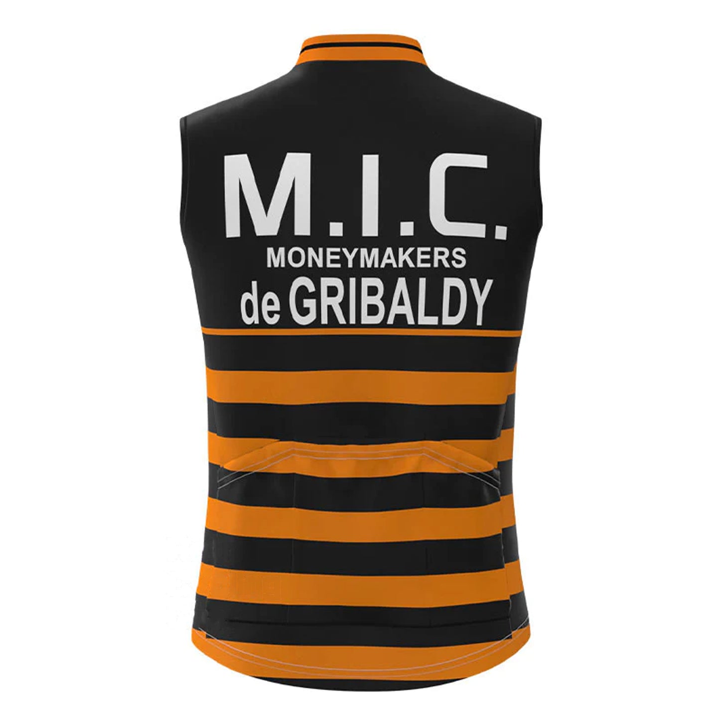 M.I.C Orange Black Retro MTB Cycling Vest