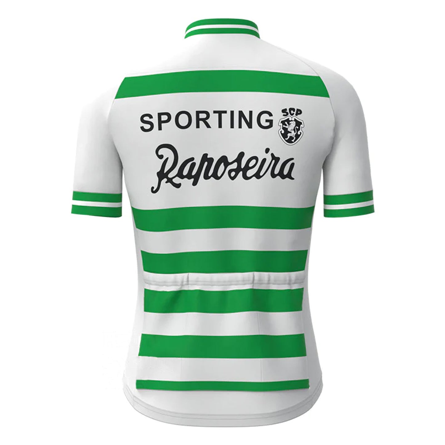 Sporting–Raposeira Green Short Sleeve Retro Cycling Jersey