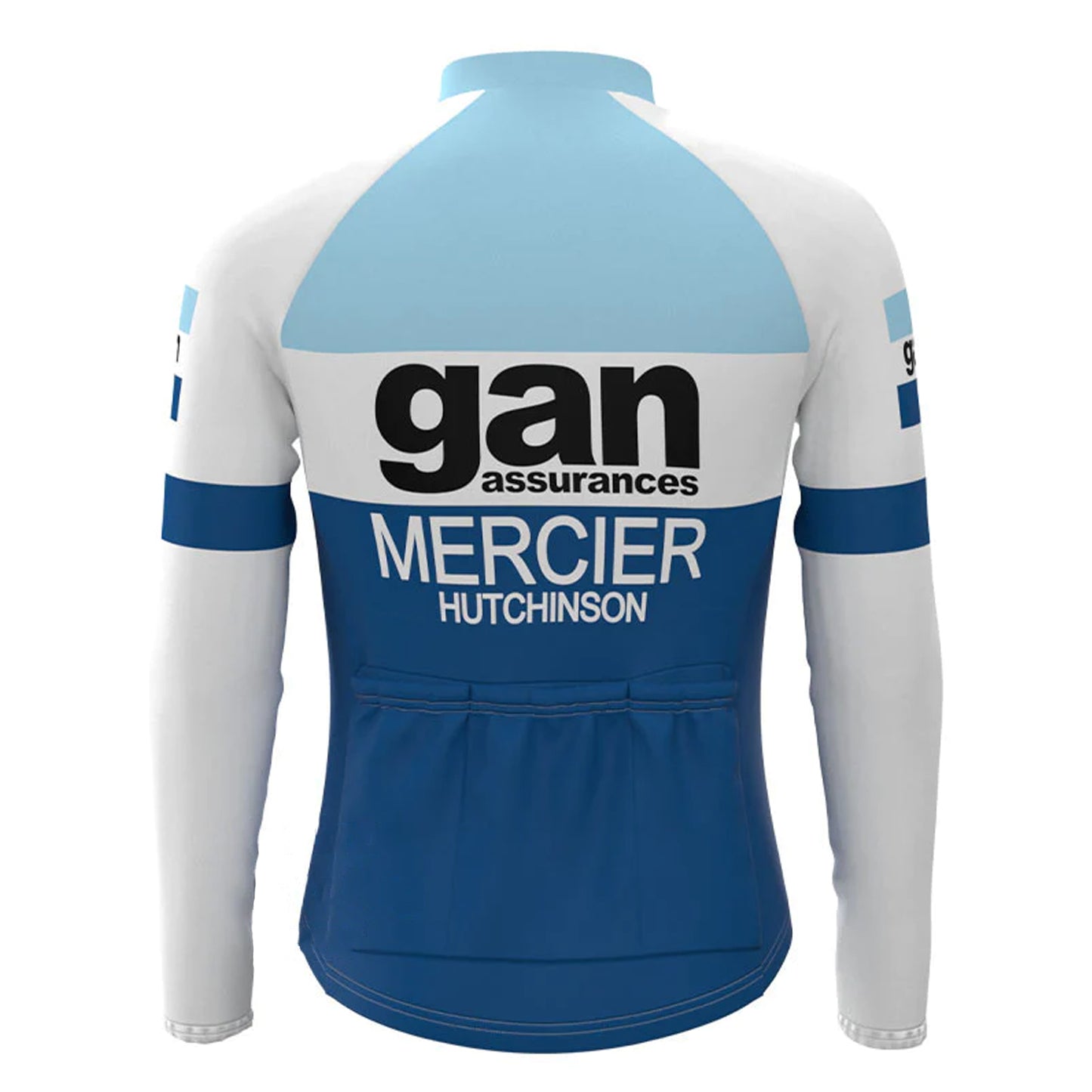 Gan Blue Long Sleeve Cycling Jersey Matching Set