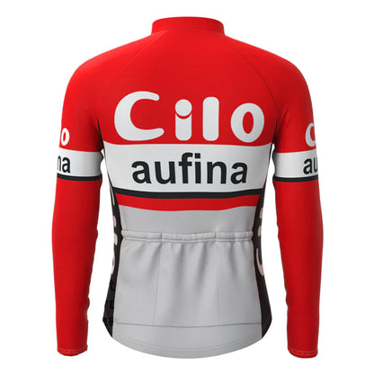 Cilo Aufina Red Long Sleeve Cycling Jersey Matching Set