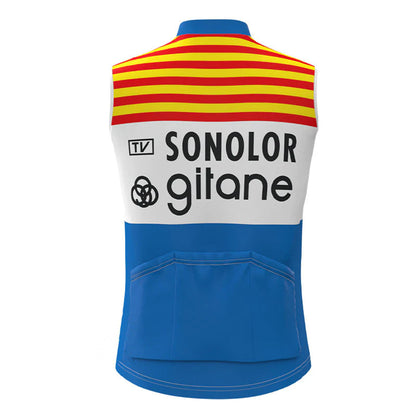 Gitane Red Blue Retro MTB Cycling Vest