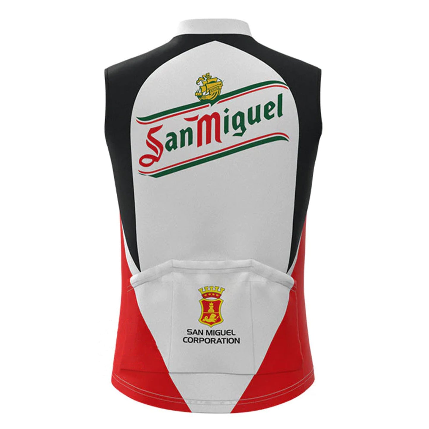 San Miguel Beer Gray Retro MTB Cycling Vest