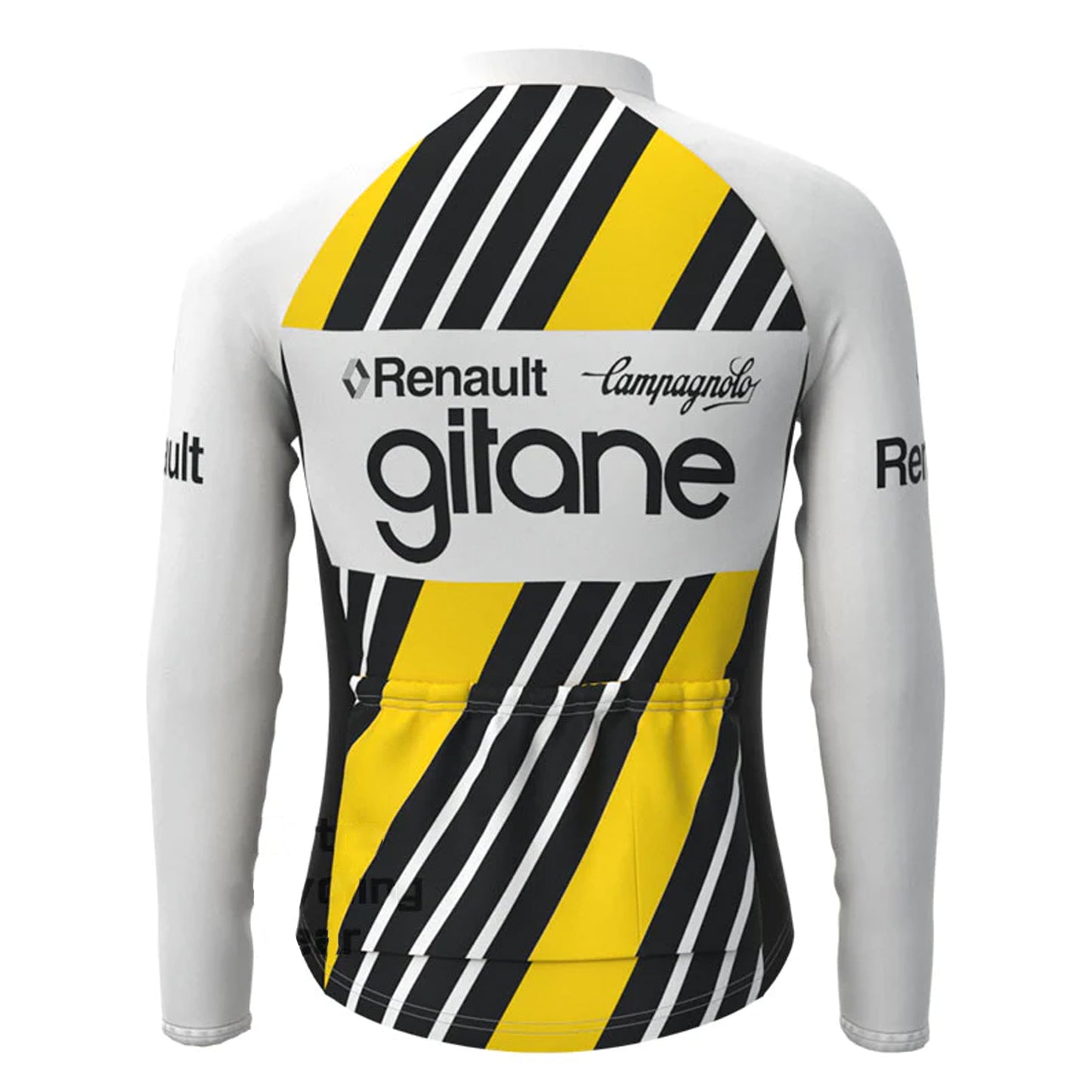 Renault Gitane Yellow Long Sleeve Cycling Jersey Matching Set