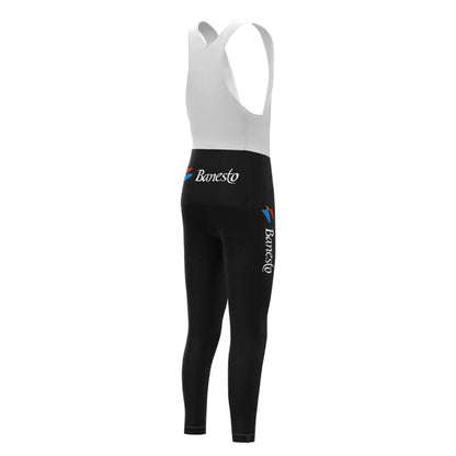 Banesto White Long Sleeve Cycling Jersey Matching Set