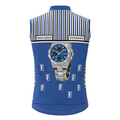 Macario Shimano Blue Retro MTB Cycling Vest