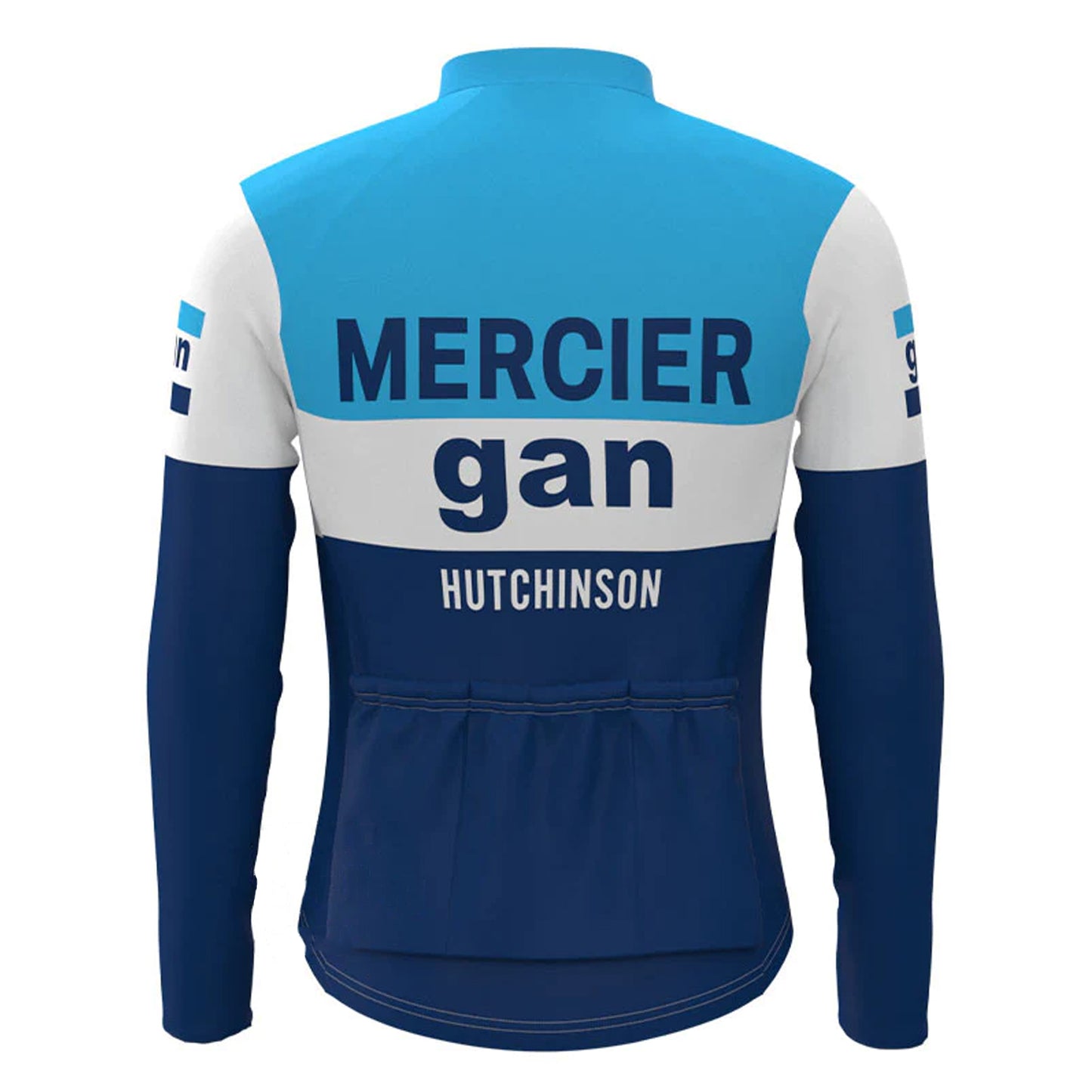 gan Blue Long Sleeve Cycling Jersey Matching Set