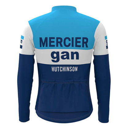 gan Blue Long Sleeve Cycling Jersey Matching Set