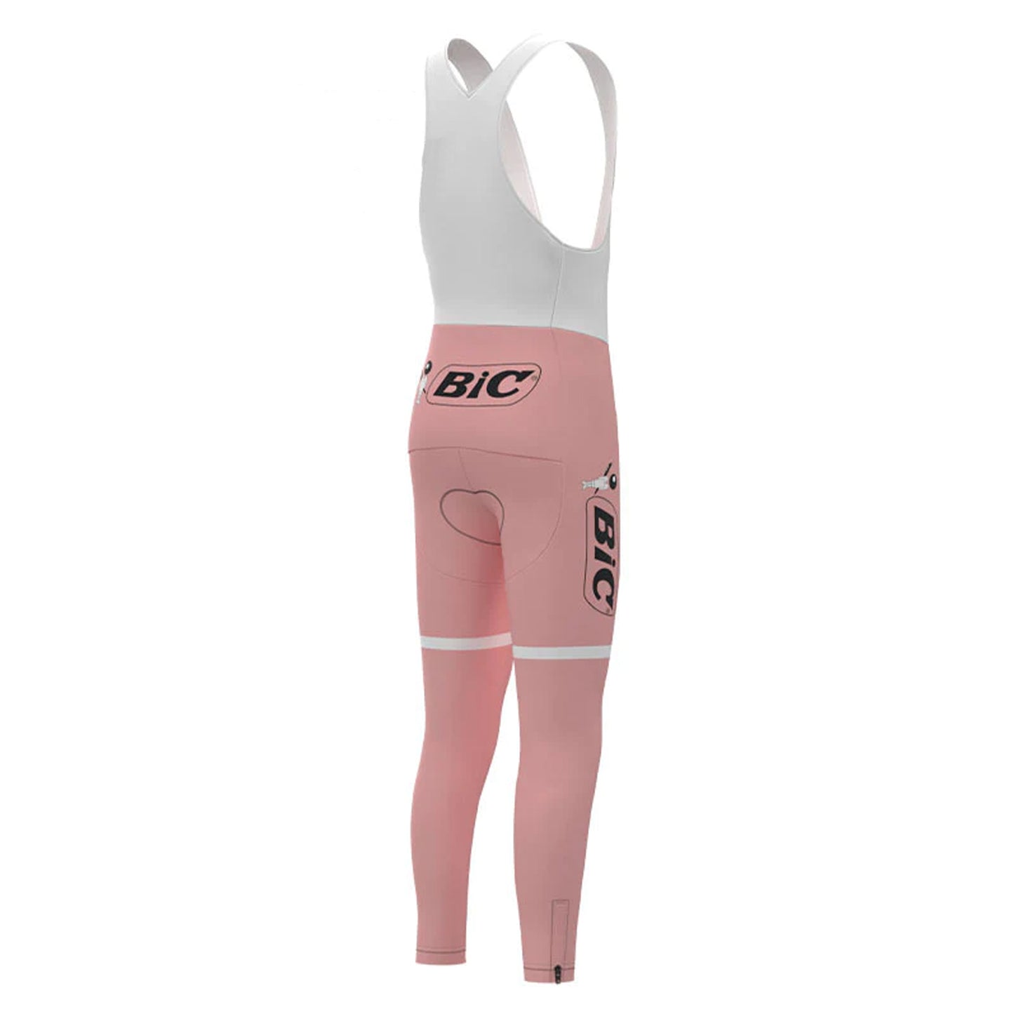 BIC Pink Long Sleeve Cycling Jersey Matching Set