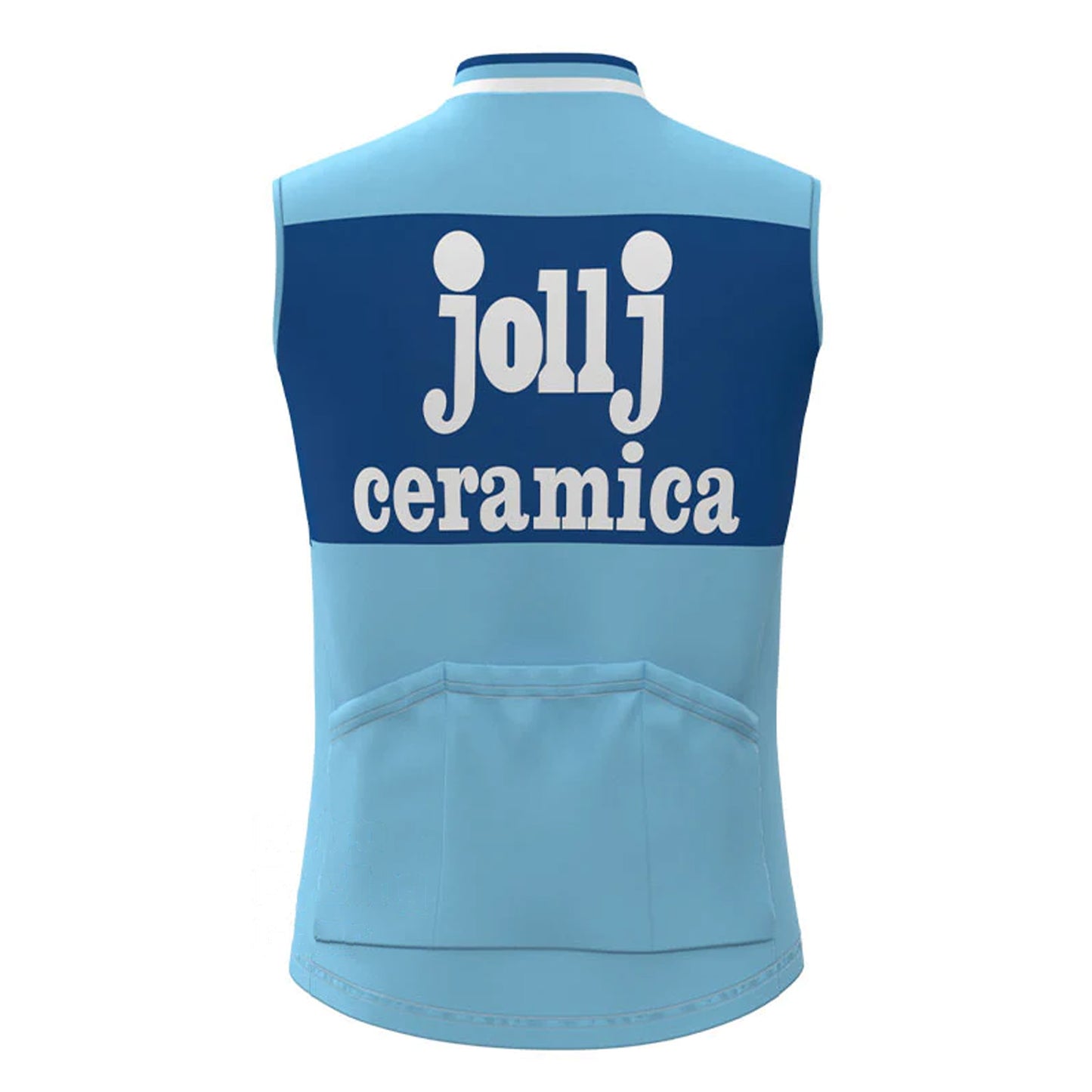 Jollj Ceramica Blue Retro MTB Cycling Vest