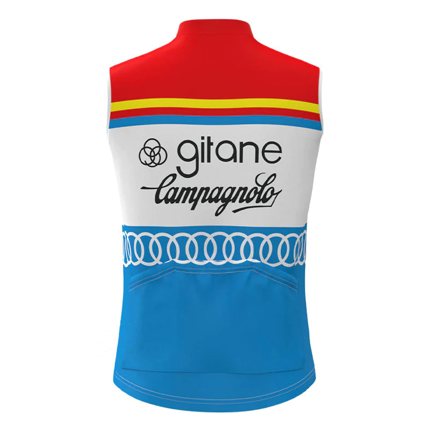 Gitane Red Blue Retro MTB Cycling Vest