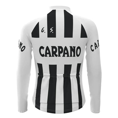 Carpano White Long Sleeve Cycling Jersey Matching Set
