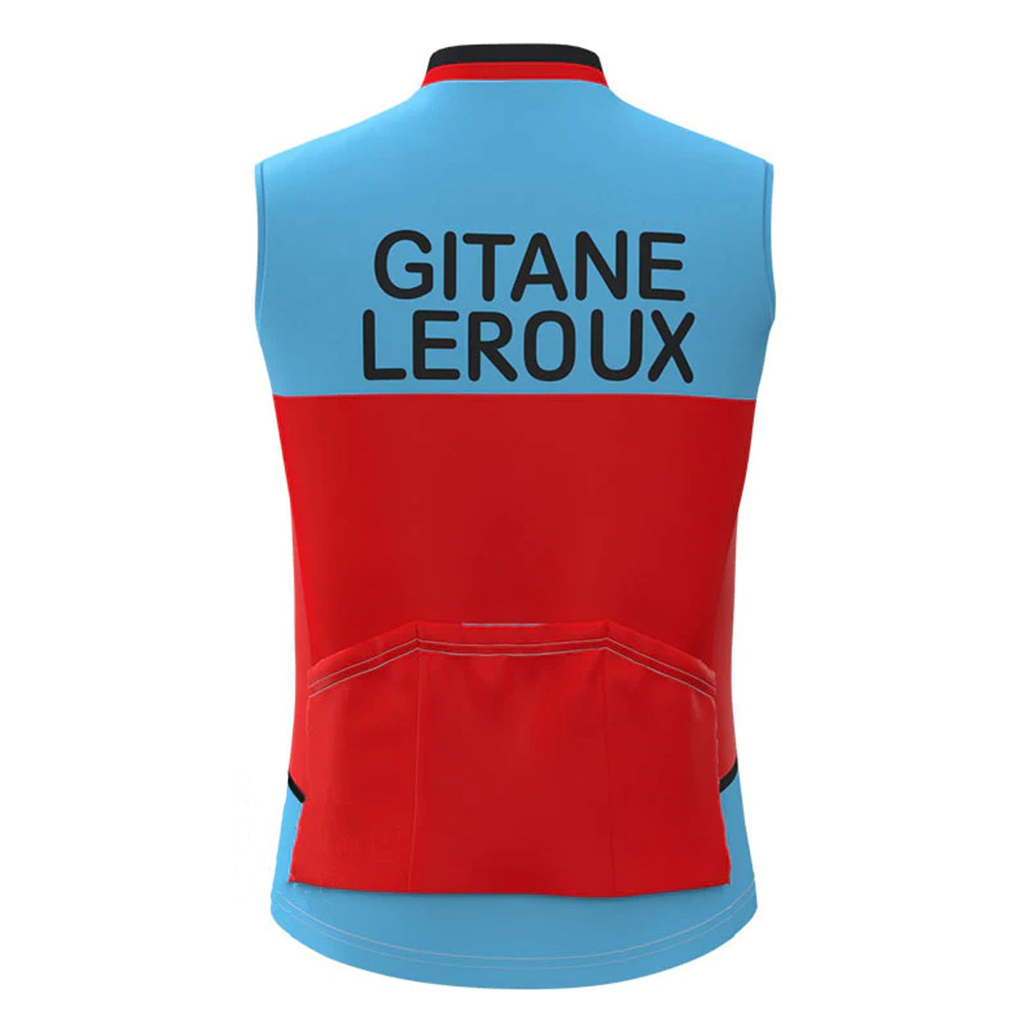 GITANE Leroux Blue Red Retro MTB Cycling Vest