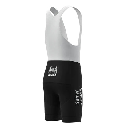 Watney Maes Black Retro Cycling Bib Shorts