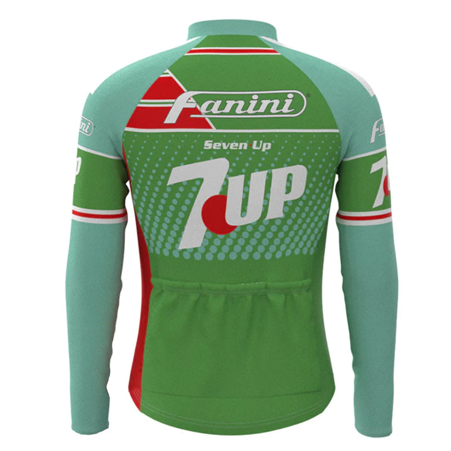 Fanini Seven Up Green Long Sleeve Cycling Jersey Matching Set