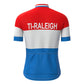 Ti Raleigh Red White Blue Short Sleeve Vintage Cycling Jersey Top