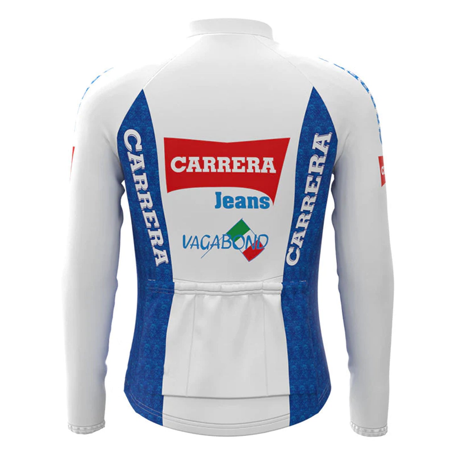 Carrera White Long Sleeve Cycling Jersey Matching Set