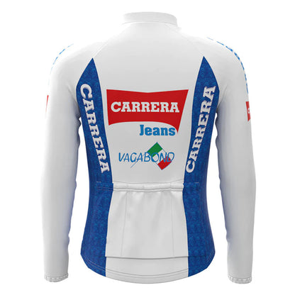 Carrera White Long Sleeve Cycling Jersey Matching Set