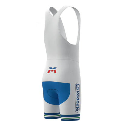 La Redoute Blue Retro Cycling Bib Shorts
