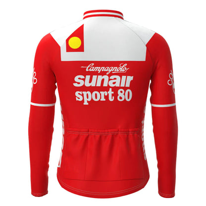 Sunair Sport 80 Red Long Sleeve Cycling Jersey Matching Set