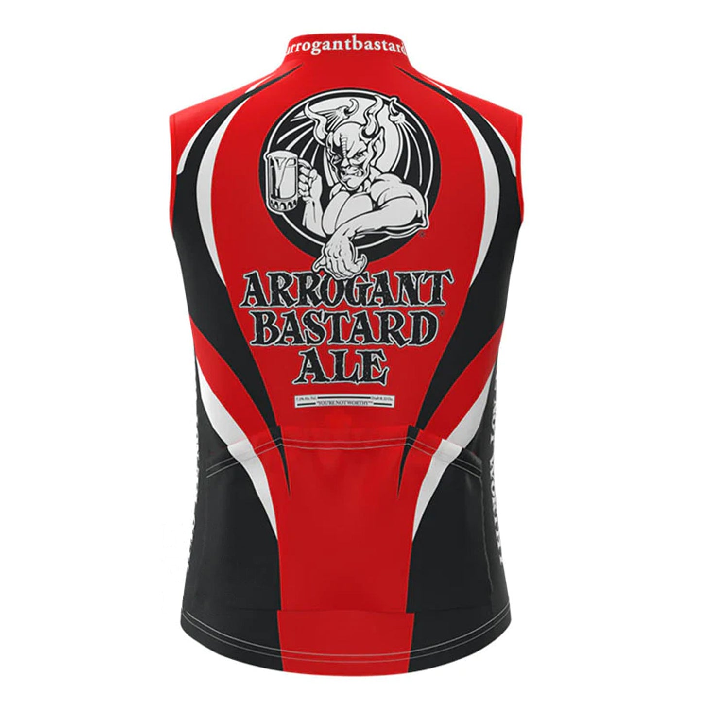 ARROGANT BASTARD ALE Red Retro MTB Cycling Vest