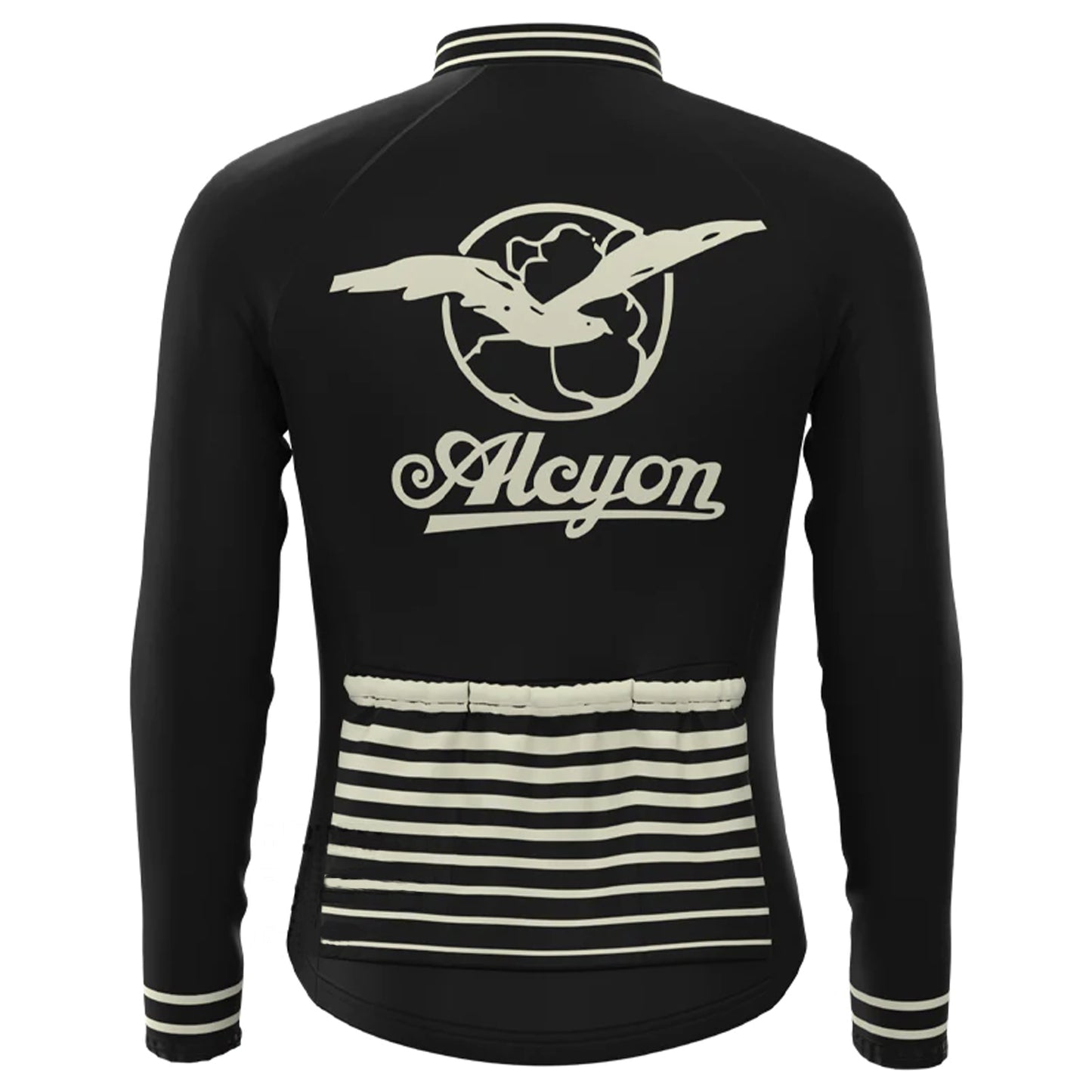 Paris Roubaix Black Long Sleeve Cycling Jersey Matching Set
