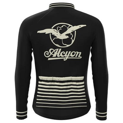 Paris Roubaix Black Long Sleeve Cycling Jersey Matching Set